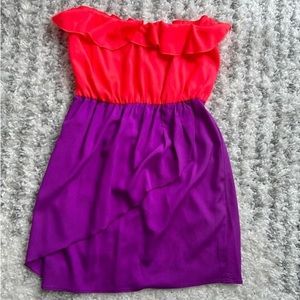 Neon short dress perfect for summer